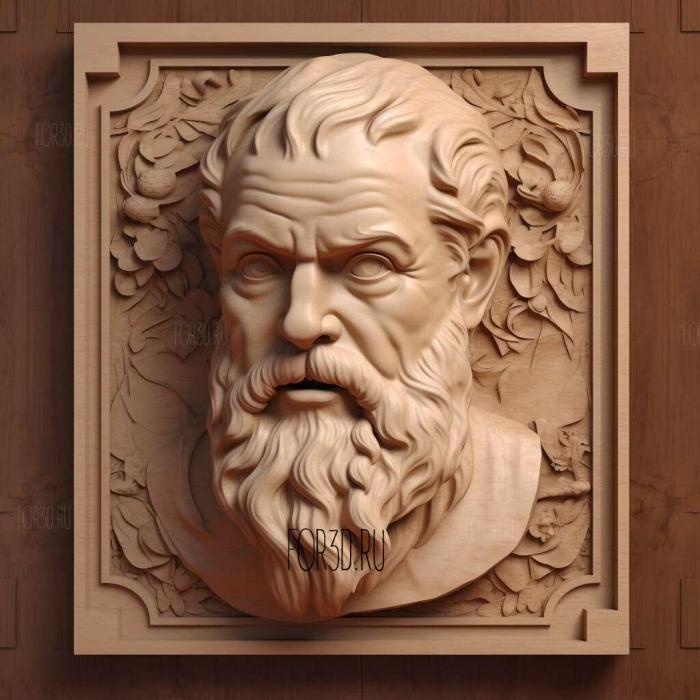 Socrates Type B 3 stl model for CNC